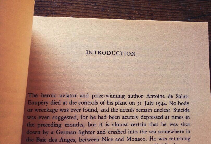 Antoine de Saint-Exupery's life and death