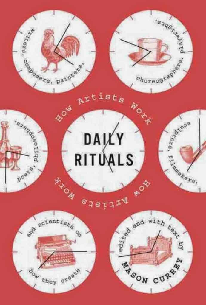 Daily Rituals by Mason Currey and coffee