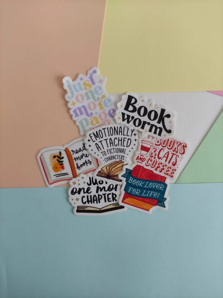 Bookish stickers