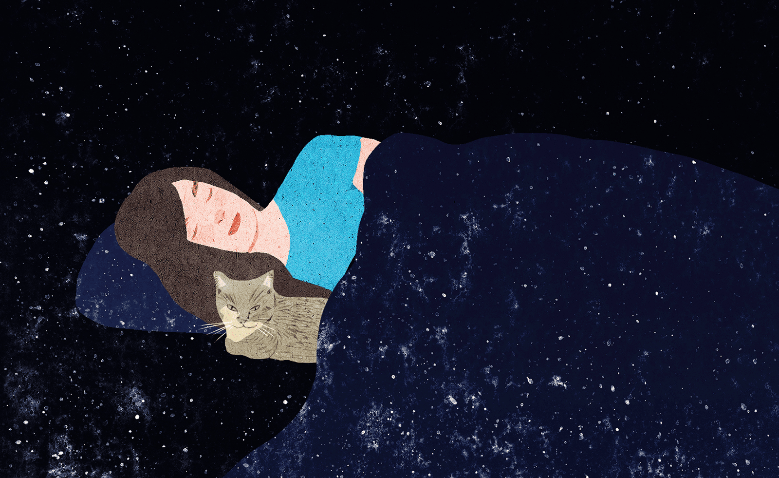 woman sleeping illustration by xuan lox xuan