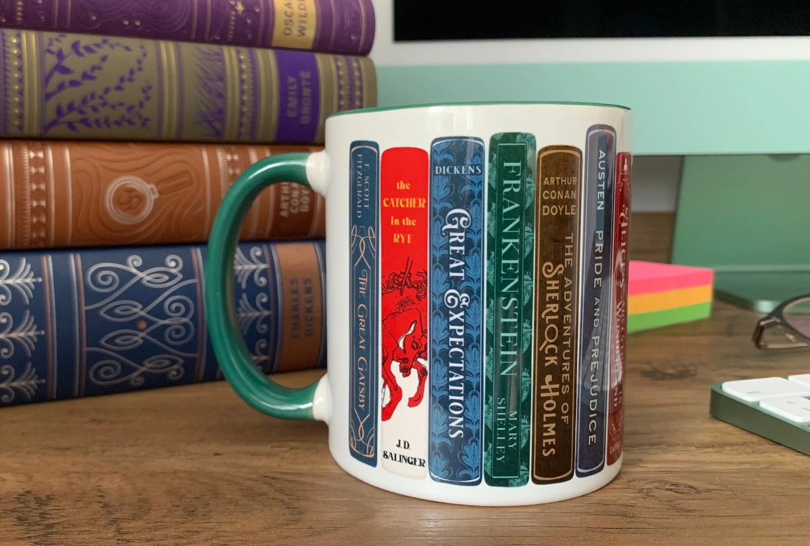 classic books mug as gift for book lovers