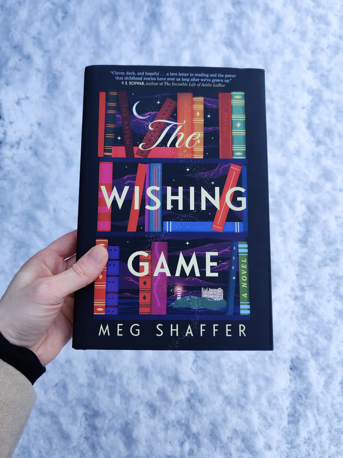 The Wishing Game hardcover book with snow backdrop